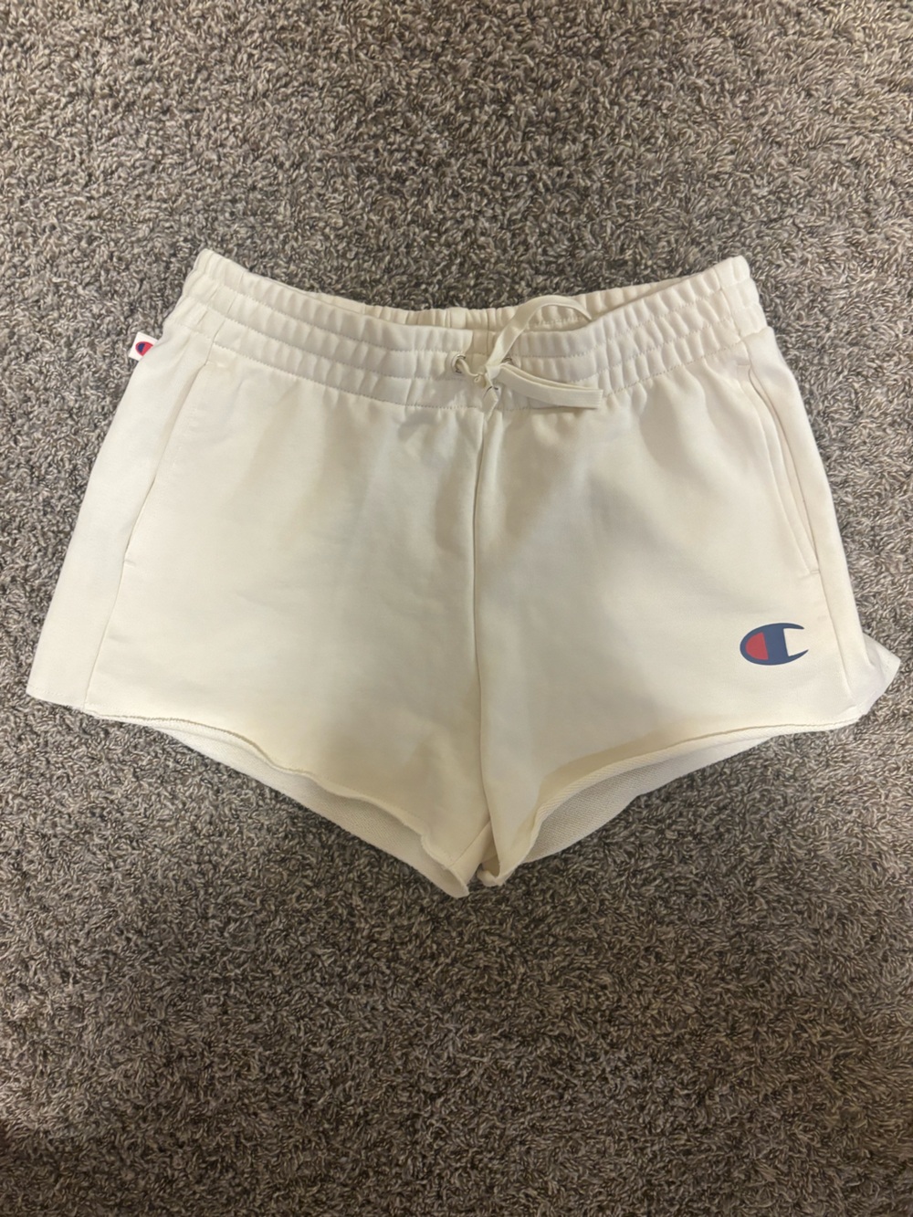 Champion Women's Cream Athletic Shorts